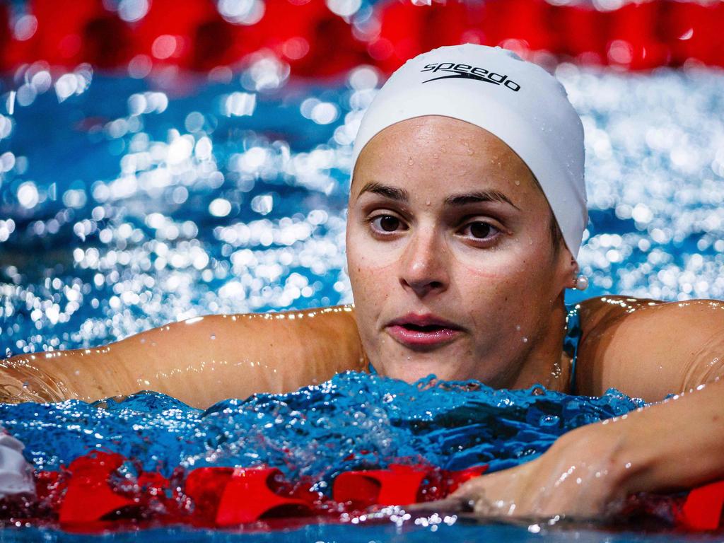 McKeown thought she had broken the women’s 200IM world record on night one. Picture: Patrick Hamilton / AFP