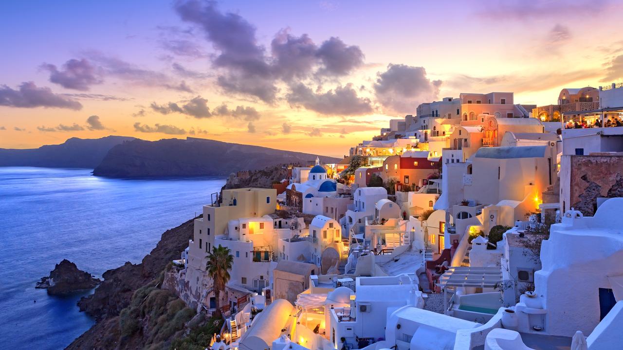 Fly to Athens and jump on a ferry to Santorini for a cheap European escape.