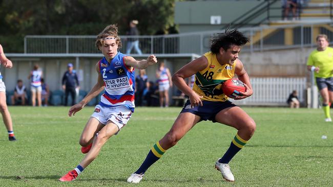 Woodville-West Torrens father-son prospect Rome Burgoyne. Picture: SANFL/Peter Argent