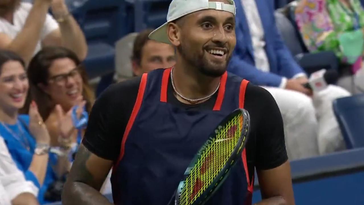 Nick Kyrgios ended up losing the point.