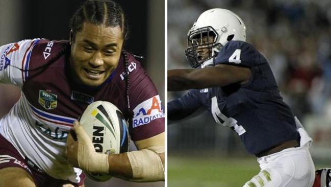 Steve Matai and Adrian Wilson are vicious and alert.
