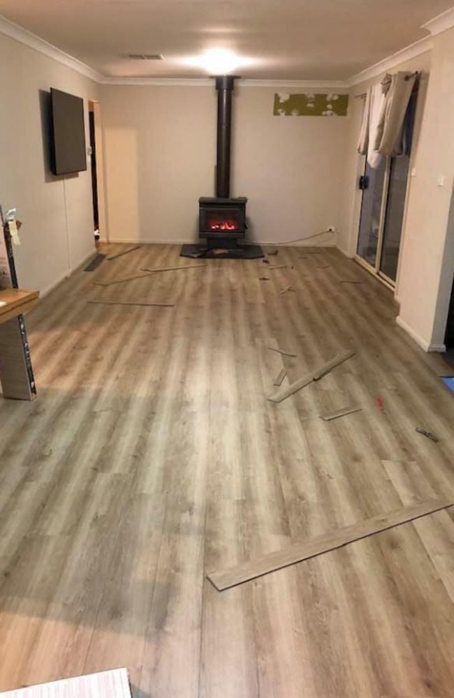 …, and just two days to lay it with new floorboards. Heidi shared her son’s work on Facebook in a Bunnings group which has garnered more than 4,500 likes and hundreds of comments.