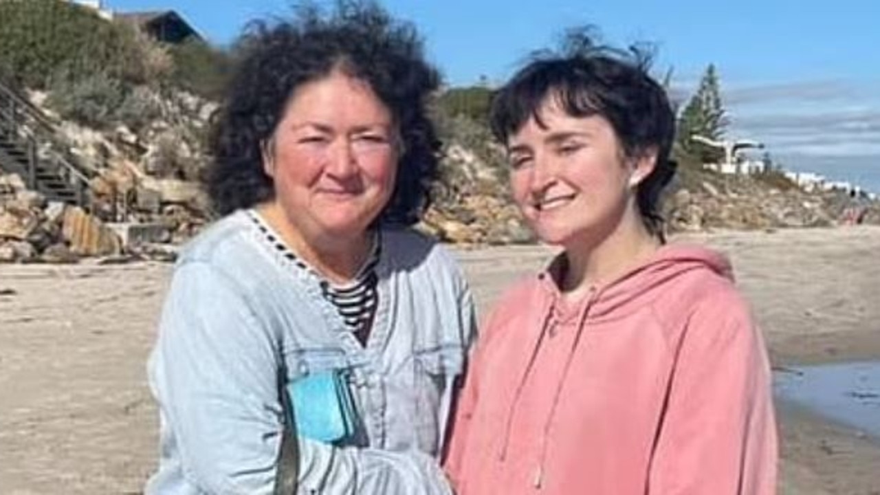 Family members are distraught as police search for missing woman Colleen South, left, pictured with her daughter, Veronica.