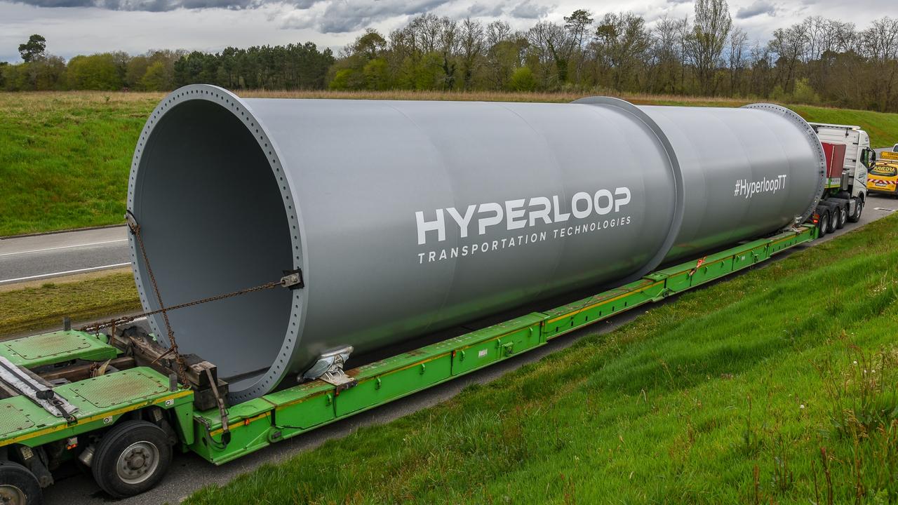 People would travel in capsules inside a tube.