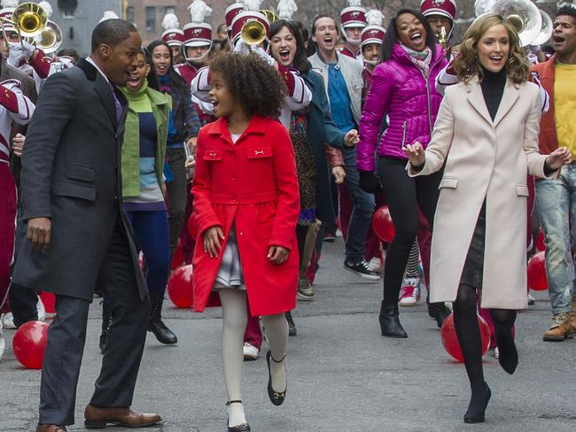 Lots of highs ... a scene from the movie Annie starring Australia’s Rose Byrne.