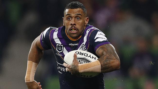 Josh Addo-Carr has two years left on his Storm contract but has been linked with a return to Sydney. Picture: Getty Images