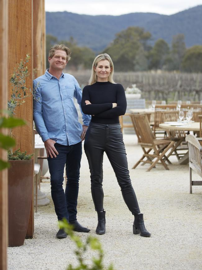 Owners of The Barn at Blue Wren Farm, Sophie Barlow and partner Nick Storey. Photo: WISH/Nick Cubbin