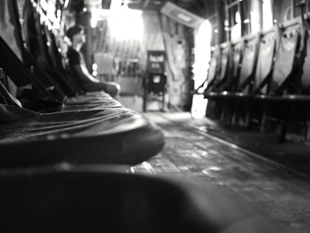 Ebony Brown from Pakenham (VIC) The Photography Institute Courage represented through history “In this image I see a compelling portrait of Courage. This young man is sitting where many have sat before, and it represents a commitment to Country and a sense of ‘not turning back’. The indentations in the seats each have a story to tell.” Picture: 2015 Canon Light Awards