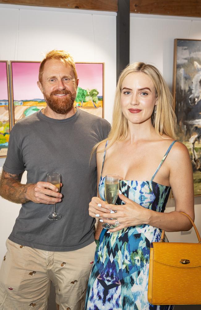 Tyler and Brittany Atlas at The Toowoomba Gallery for The Next Big Thing art prize and exhibition, Friday, March 1, 2024. Picture: Kevin Farmer