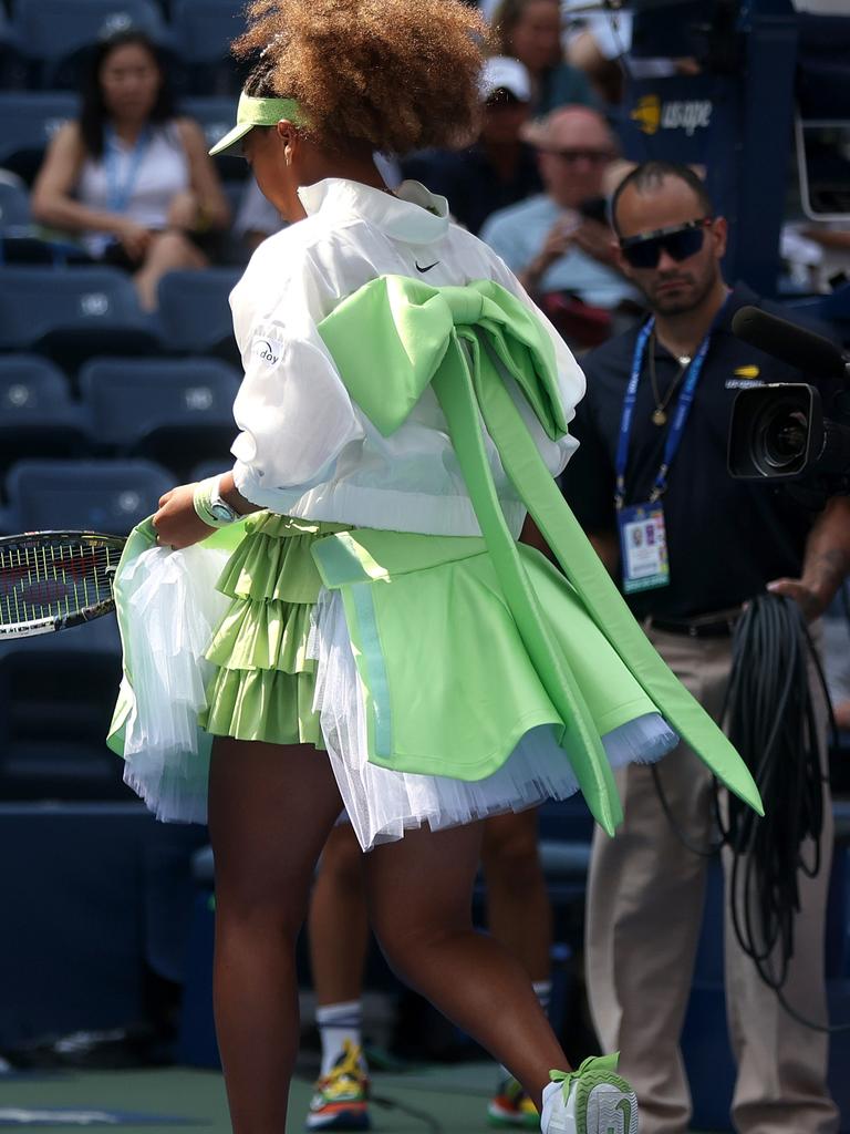 The outfit has divided online. Picture: Mike Stobe/Getty Images