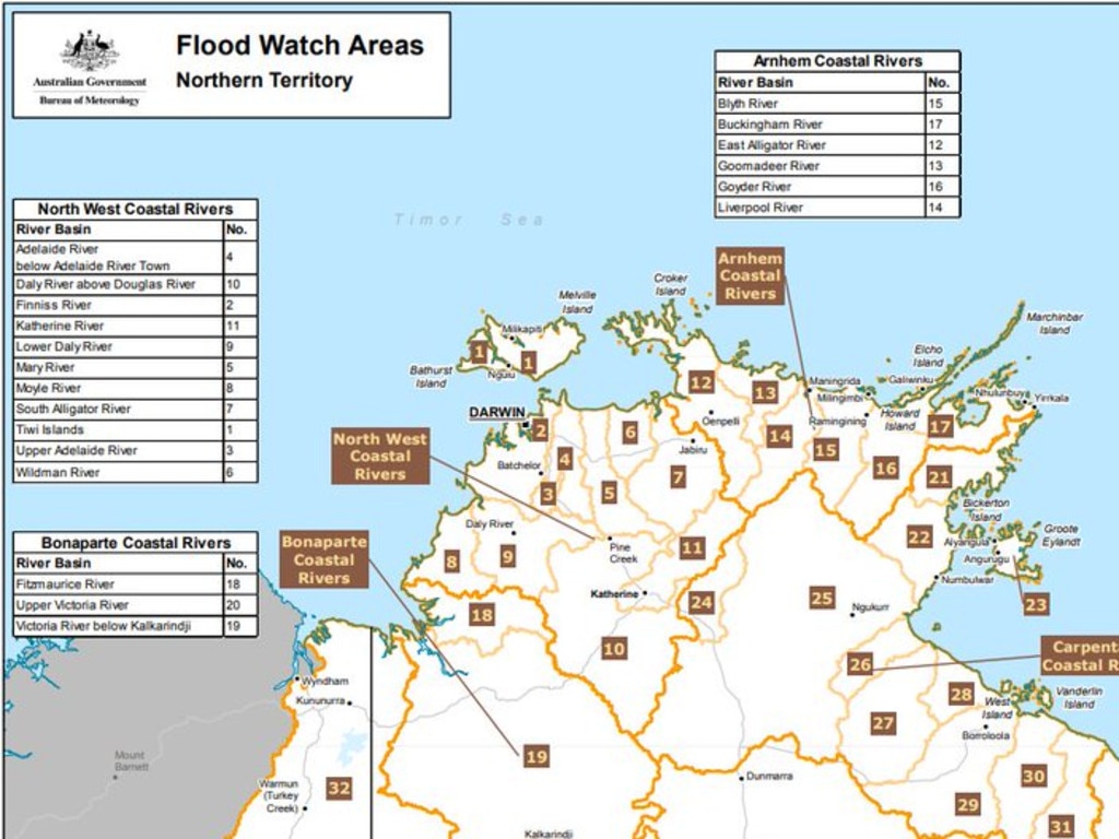 A flood watch has also been issued. Picture: Supplied/BOM