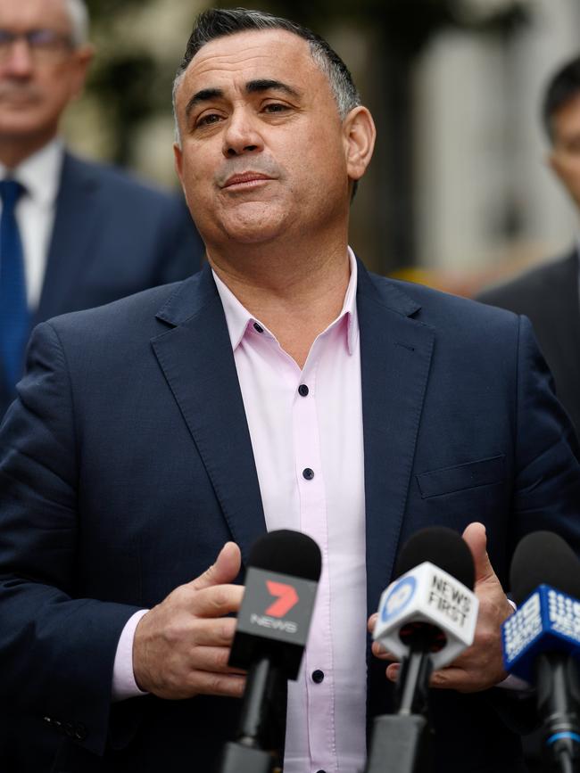 NSW Deputy Premier John Barilaro. Picture: AAP