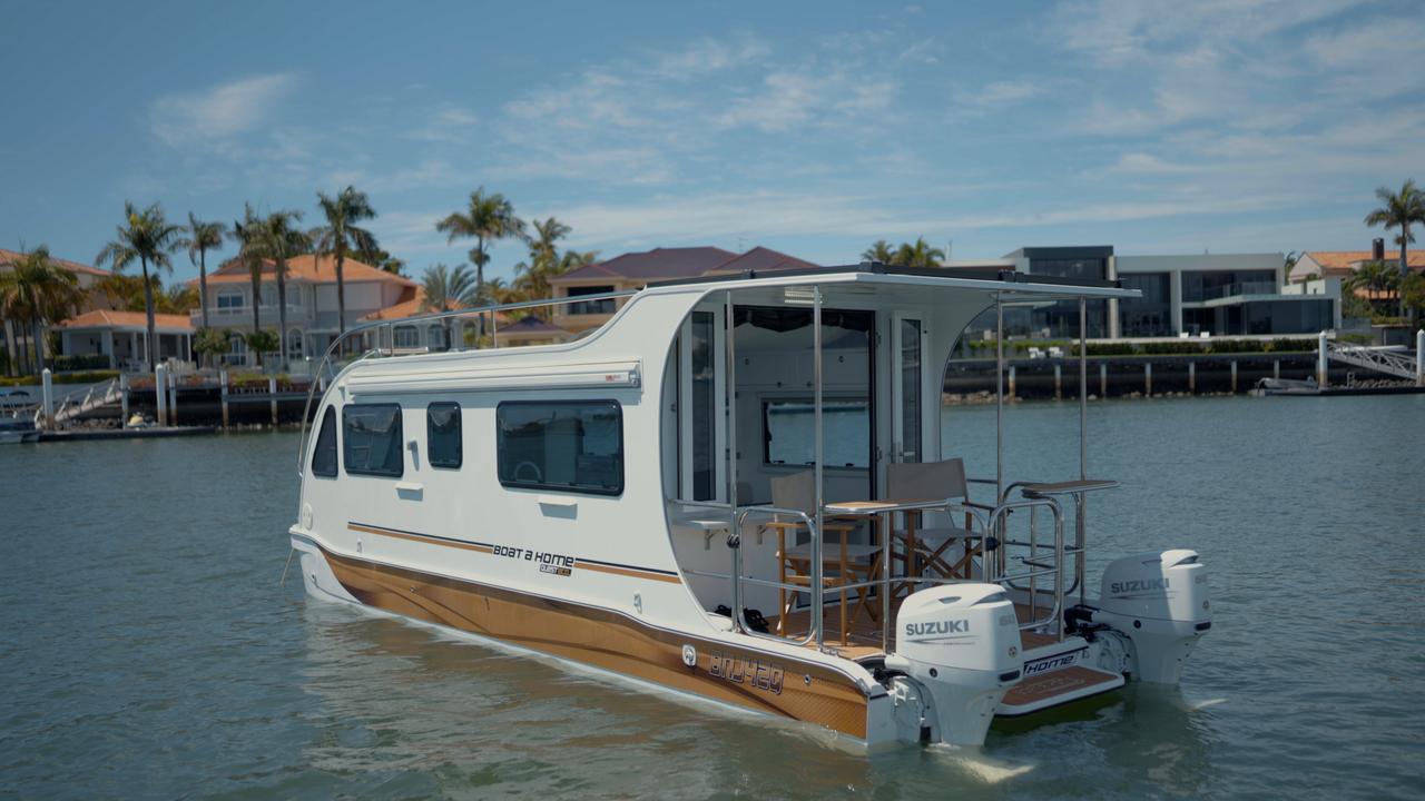 Boat A Home is a caravan for on and off the water. Picture: supplied.
