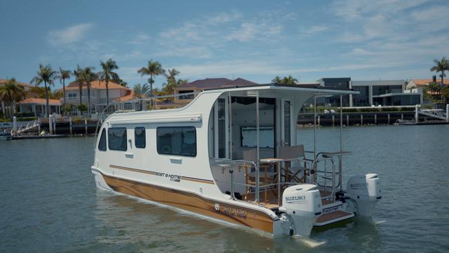 Boat A Home is a caravan for on and off the water. Picture: supplied.