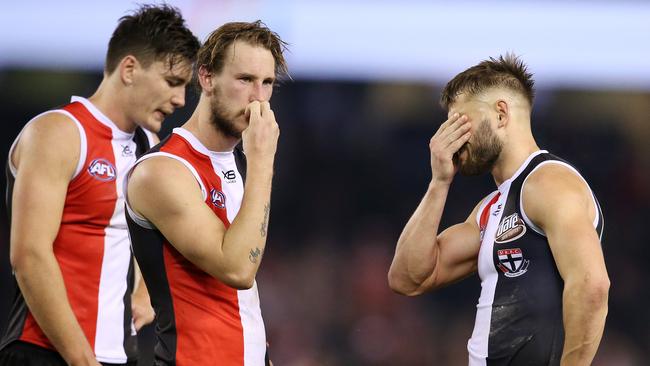 The Saints hit a new low against the Swans. Pic: Michael Klein