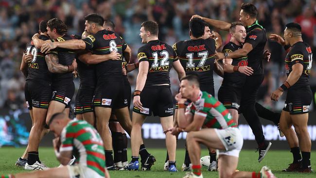 The Panthers eliminated the Rabbitohs from last year’s finals series. Picture: Cameron Spencer/Getty Images