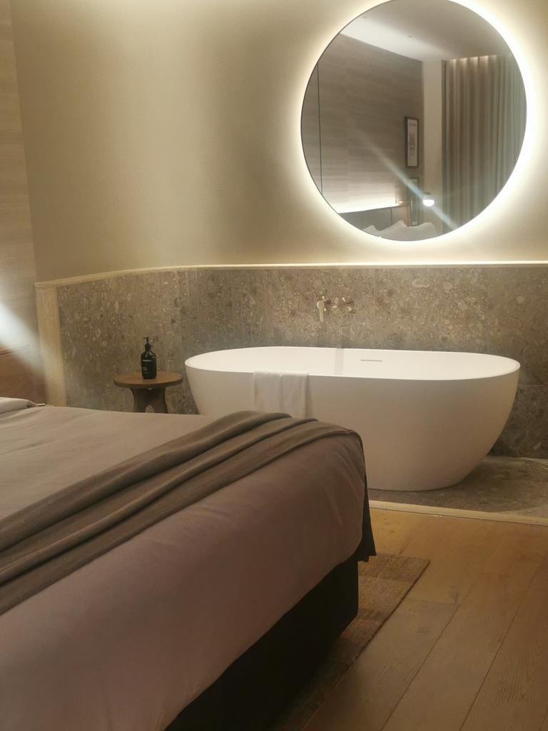 And of course the lush tub in the separate bedroom.