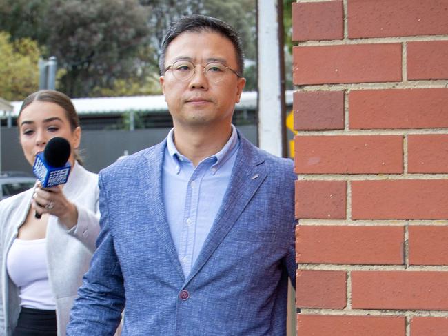 ADELAIDE, AUSTRALIA - NewsWire Photos MARCH 30, 2023: Yoon Heok Choe an Aged care worker leaves Christies Beach Magistrates Court, SA. Yoon Heok Choe is facing charges of sexual assault to an aged care resident. Picture: NCA / NewsWire Emma Brasier