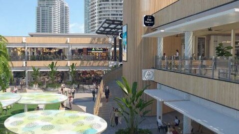 An artist impression of the proposed redevelopment of the Paradise Centre at Surfers Paradise.