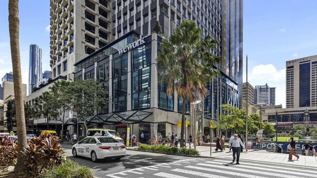 WeWork's office at 260 Queen St in the heart of the Brisbane CBD Golden Triang