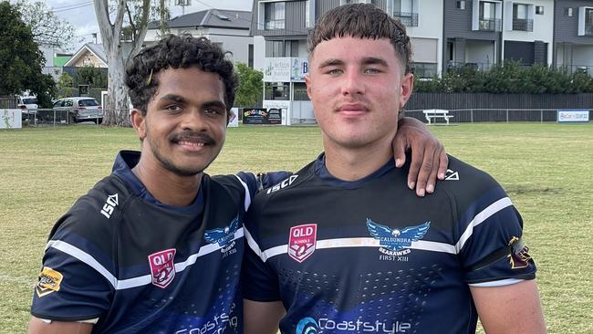 Caloundra SHS's Brooklenn Mundraby-Grogan and Zac Garton.