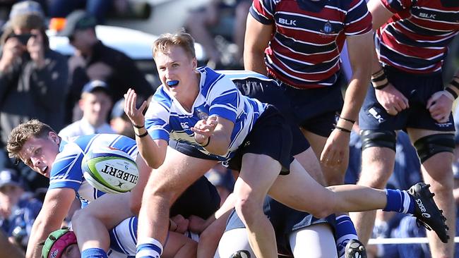 Uni’s Finn Hearn when he was playing in the GPS First XV. Photo by Richard Gosling