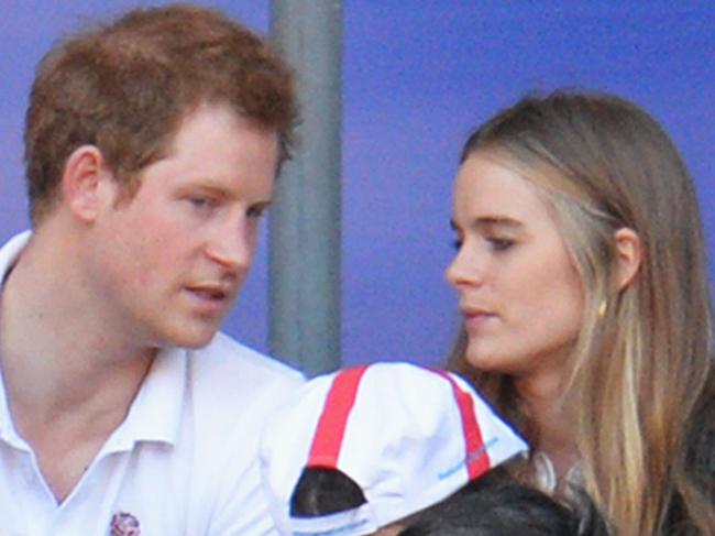 Prince Harry and Cressida Bonas at the rugby in London in 2014. Picture: Chris Lee/Getty