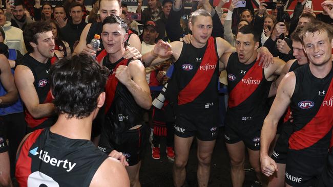 Smiles are back at the Bombers. Picture: Martin Keep/AFL Photos/via Getty Images