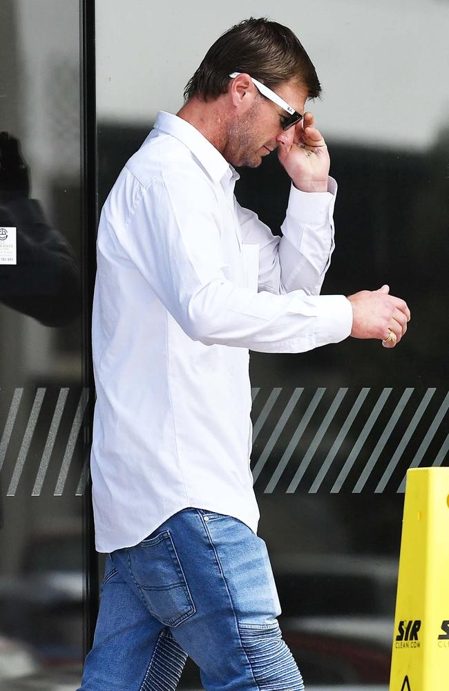 Beau James Crosby leaving Maroochydore Magistrates Court on August 20, 2024. Picture: Patrick Woods