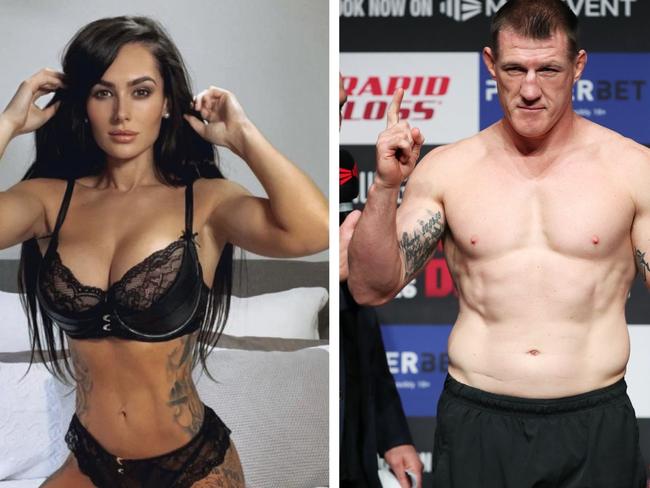 Paul Gallen has slammed Arabella Del Busso's boxing debut. Photo: Instagram and Getty Images