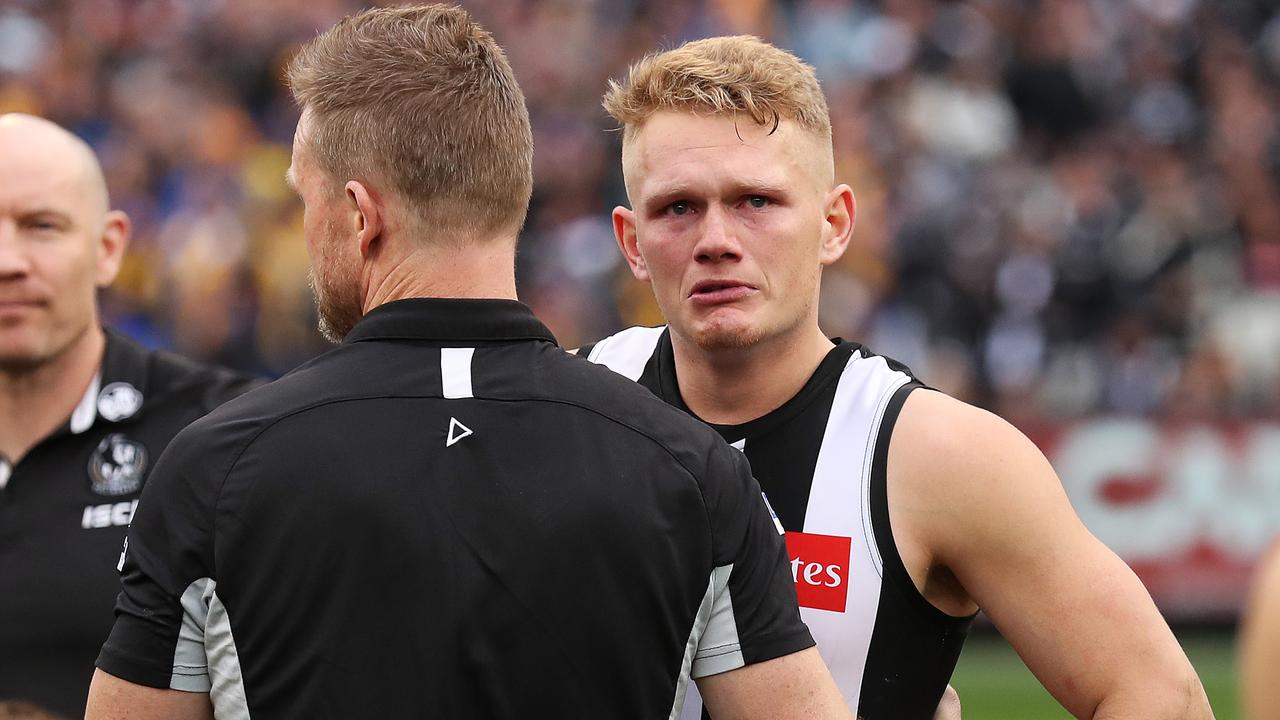 Former Pies star Adam Treloar says coach Nathan Buckley told him senior players wanted him out. Picture: Phil Hillyard