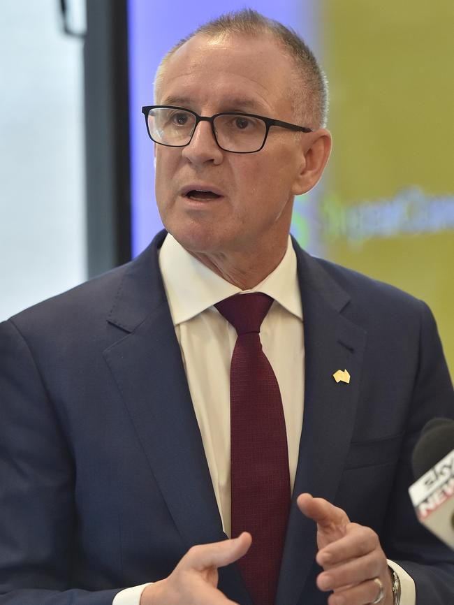 Premier Jay Weatherill at SuperConcepts on Wednesday. Picture: AAP/David Mariuz