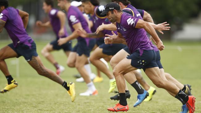 Will Cameron Smith play on in 2021 and charge towards 450 games for the Melbourne Storm? Picture: Daniel Pockett/Getty Images