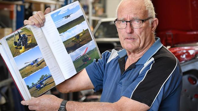 Noosa Model Flyers Club president Wayne Cambie fears for the club’s future. Photo: Patrick Woods.