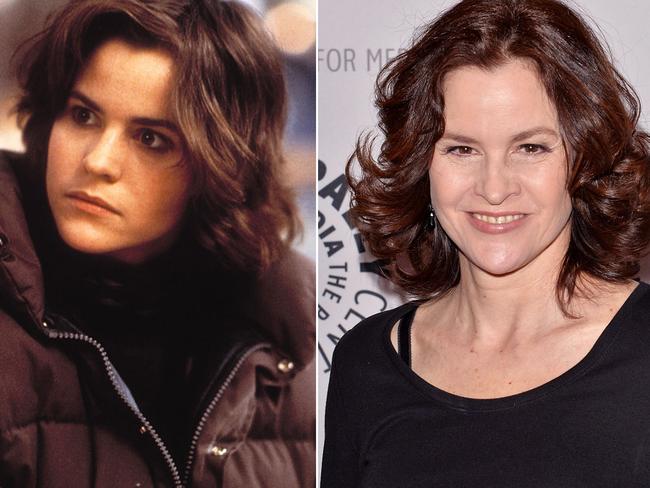 Ally Sheedy in 1985, and in 2015.