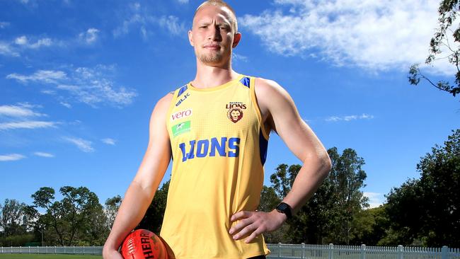 Jack Frost in his new Brisbane gear. Picture: Tim Marsden