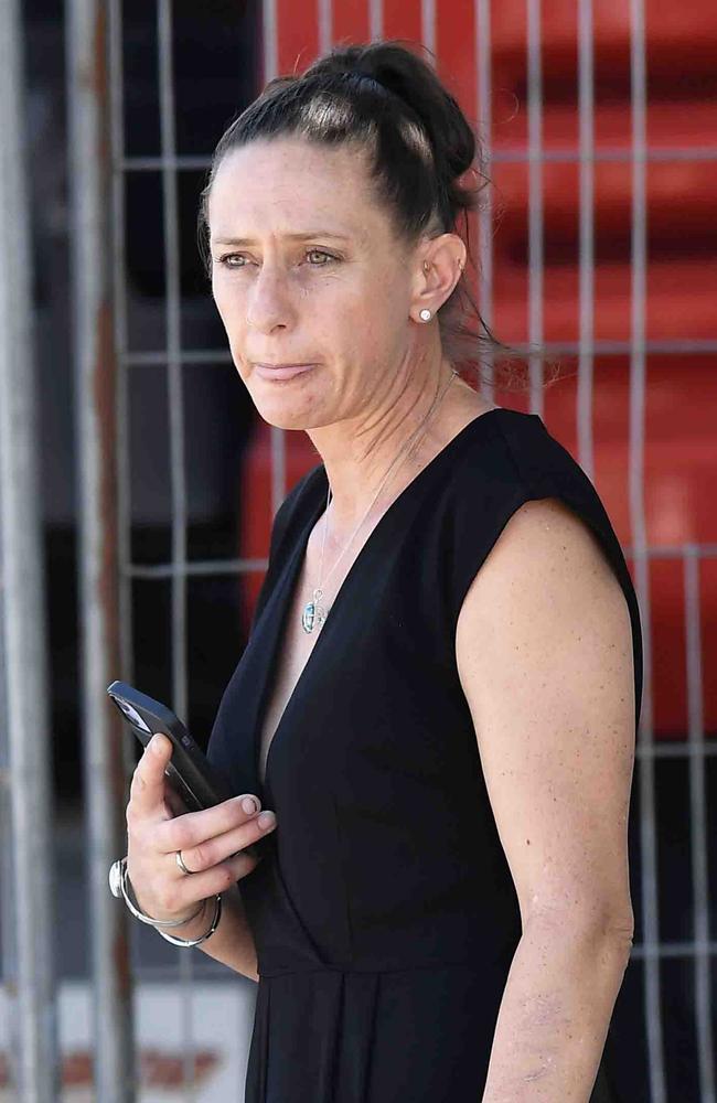 Bronwyn Sherie Holcombe leaves Maroochydore Court House. Picture: Patrick Woods.