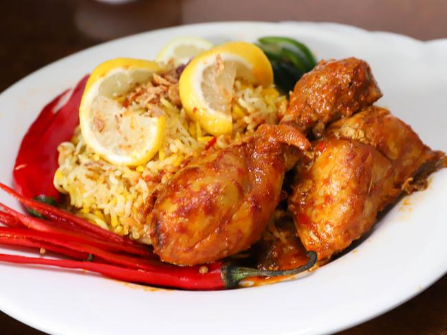 Island Dreams Cafe’s lemon chilli chicken. Picture: Jenifer Jagielski