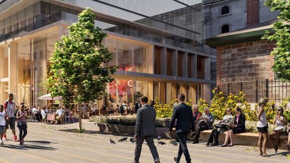 Latest designs submitted for approval of the Lang Walker building, behind Parliament House. Picture: Supplied