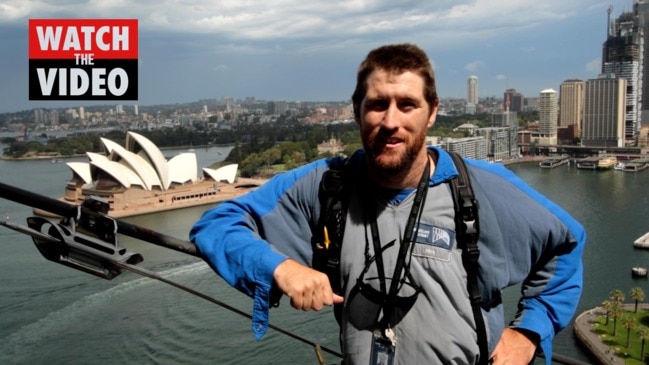 At work with a Sydney Harbour Bridge climber