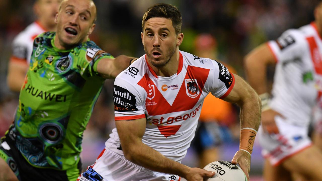 Ben Hunt during the Round 17 match between the Dragons and Canberra
