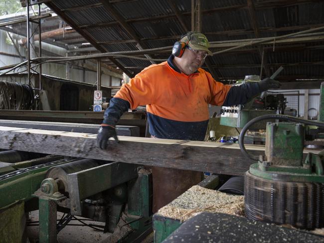 Mick Nightingale at the Warburton Timber Co. Photo: Simon Baker