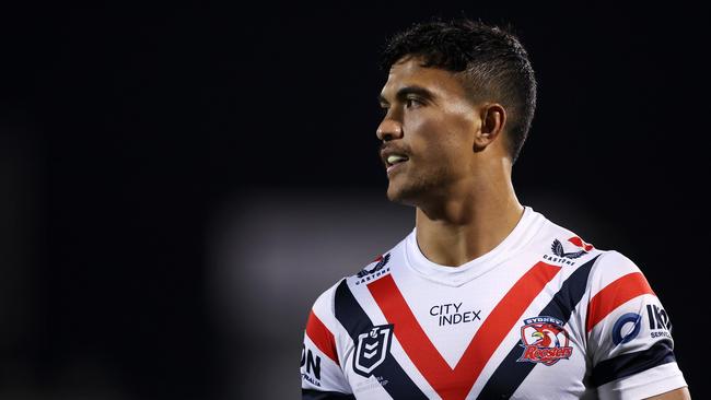 Joseph-Aukuso Suaalii is tipped to star at fullback when he switches codes in 2025. Picture: Mark Kolbe/Getty Images