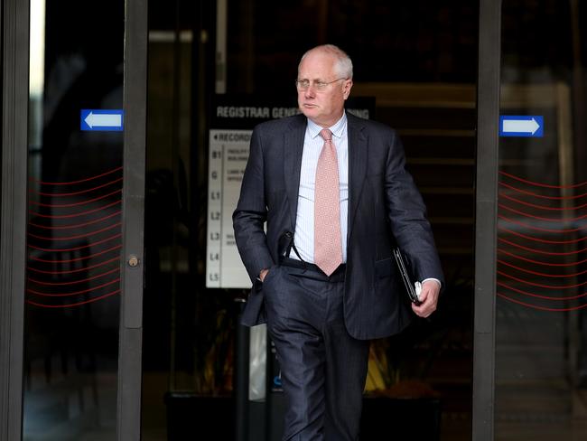 Commissioner Brett Walker leaves the special commission of Inquiry into the Ruby Princess. Picture: Nikki Short