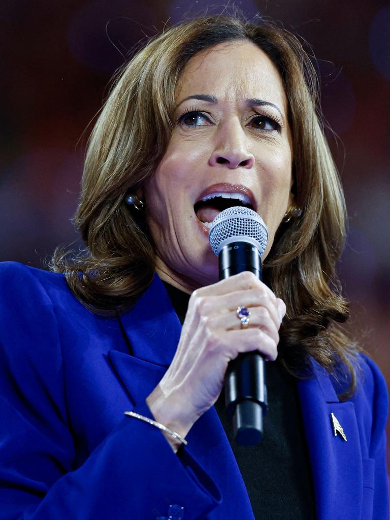 Kamala Harris’s team has gone back to the early 2000s to borrow the Howard government’s stable of economic policies. Picture: Kamil Krzaczynski/AFP