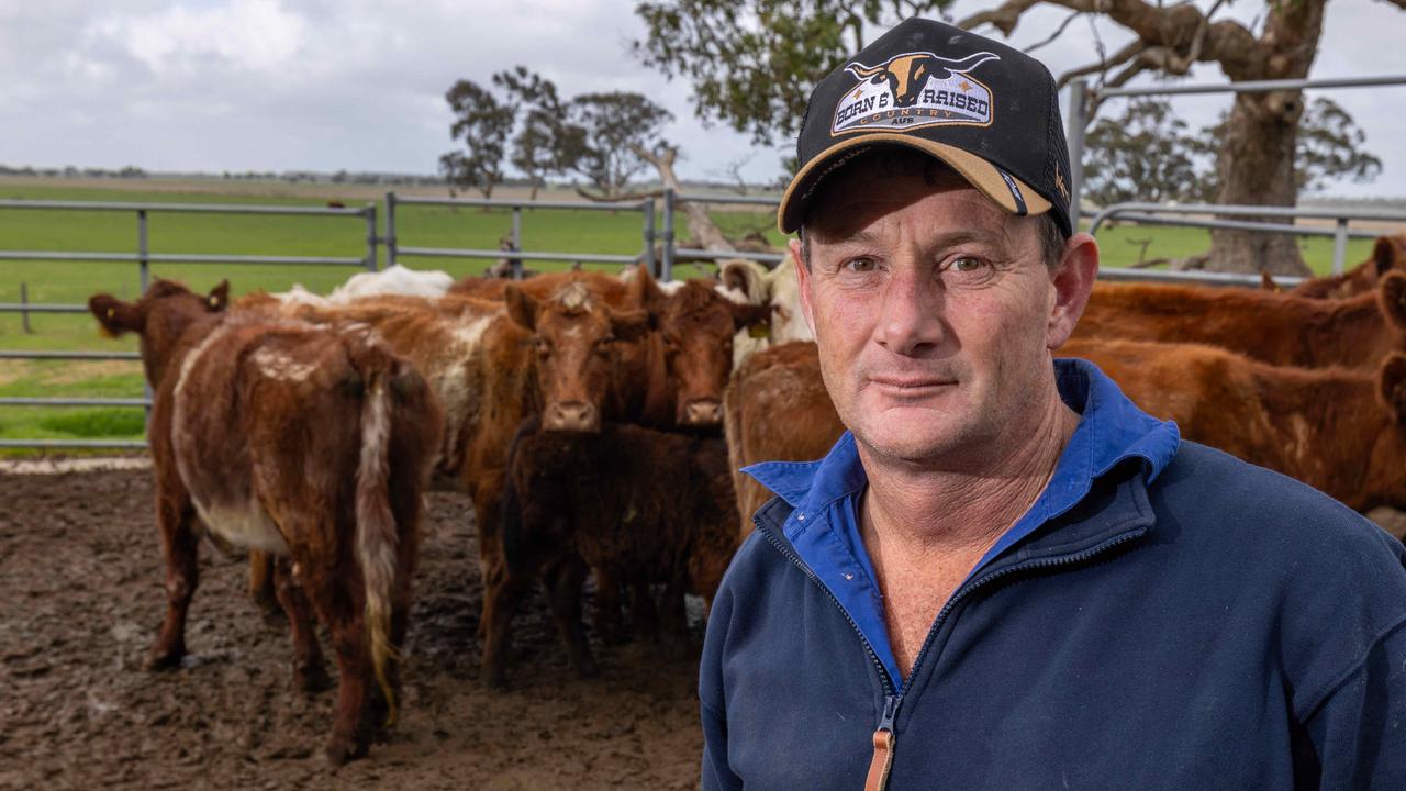 Anthony Hurst at his Farm in the South East. Picture: Ben Clark