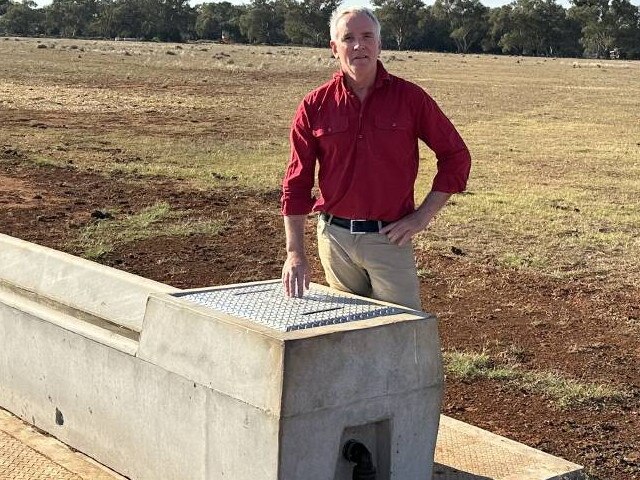 Chair of NSW Farmers Association's water task force, Richard Bootle on his Nyngan farm in central NSW.