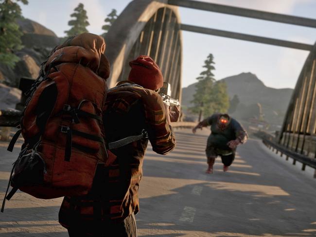 Scene from zombie video survival game State of Decay 2 on Xbox and PlayStation.