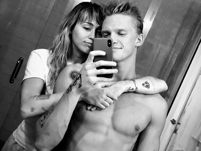 Simpson dated Miley Cyrus for a year. Picture: Instagram