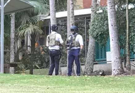 Police have been spotted on Southern Cross University's Lismore campus. Picture: Curtis Williams